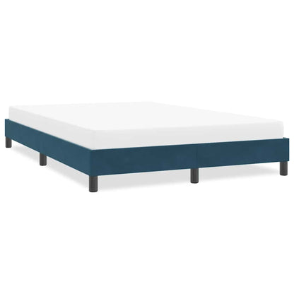 Giroletto senza Materasso Blu Scuro 140x220 cm in Velluto | homemem39