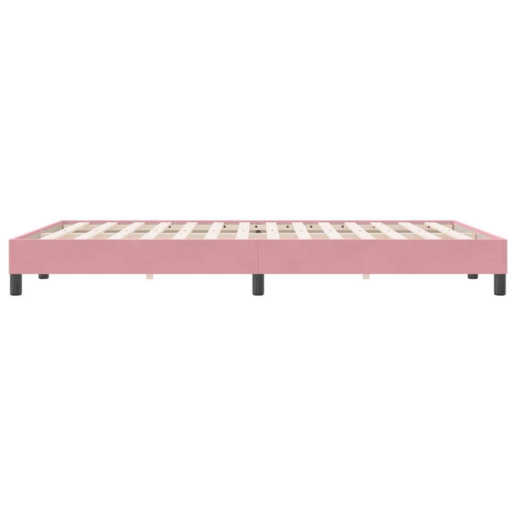 Giroletto senza Materasso Rosa 140x220 cm Velluto - homemem39
