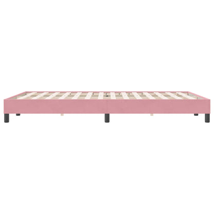 Giroletto senza Materasso Rosa 140x220 cm Velluto - homemem39