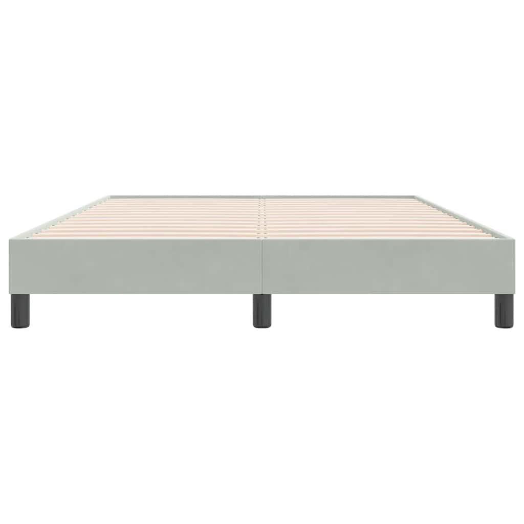 Giroletto senza Materasso Grigio Chiaro 160x220 cm Velluto | homemem39