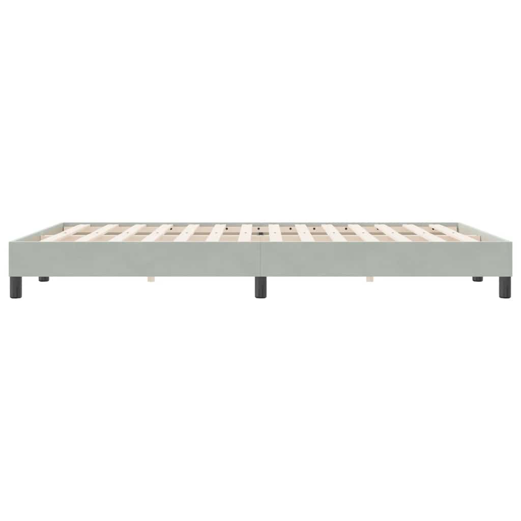 Giroletto senza Materasso Grigio Chiaro 160x220 cm Velluto | homemem39