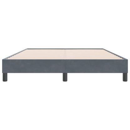 Giroletto senza Materasso Grigio Scuro 160x220 cm Velluto | homemem39