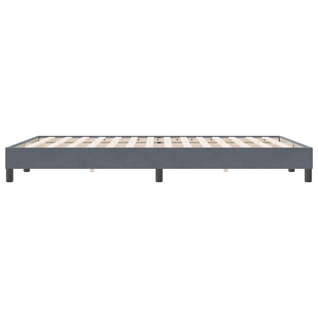 Giroletto senza Materasso Grigio Scuro 160x220 cm Velluto | homemem39