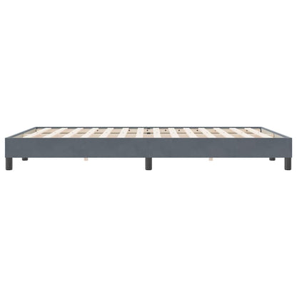 Giroletto senza Materasso Grigio Scuro 160x220 cm Velluto | homemem39