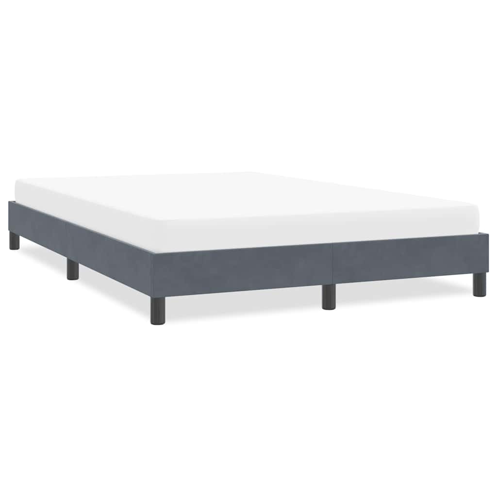 Giroletto senza Materasso Grigio Scuro 160x220 cm Velluto | homemem39