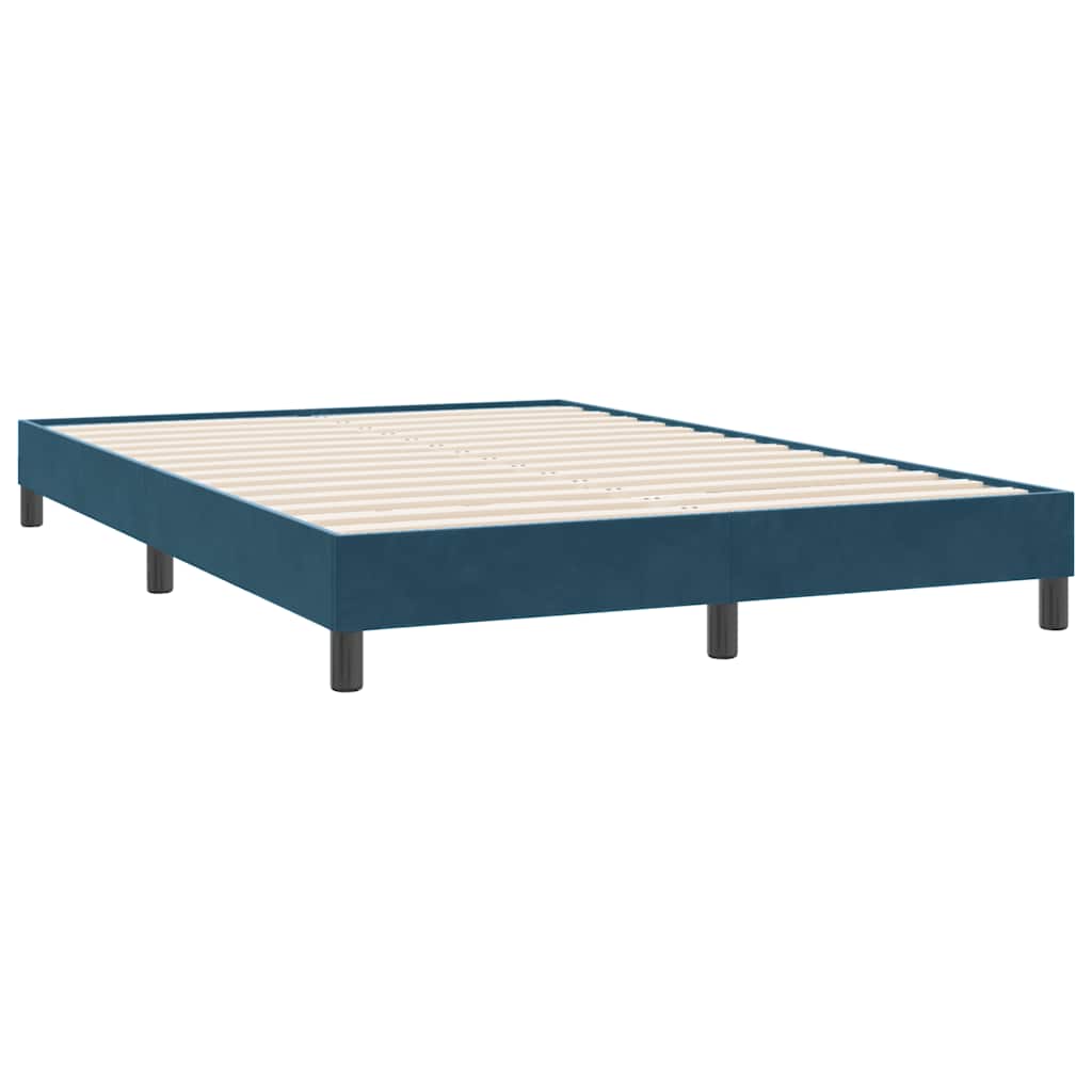 Giroletto senza Materasso Blu Scuro 160x220 cm in Velluto | homemem39