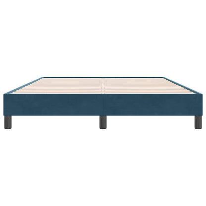 Giroletto senza Materasso Blu Scuro 160x220 cm in Velluto | homemem39