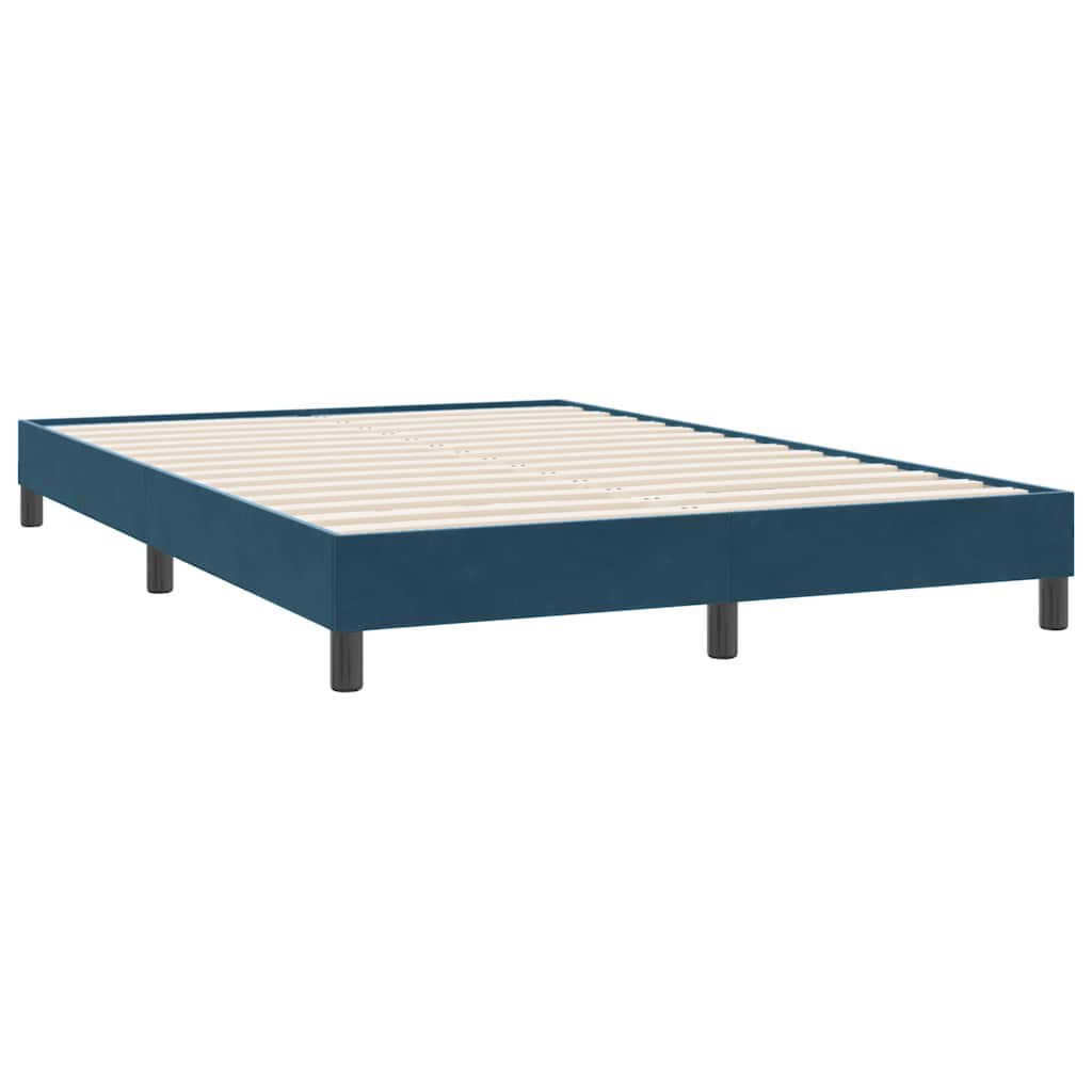 Giroletto senza Materasso Blu Scuro 160x220 cm in Velluto | homemem39