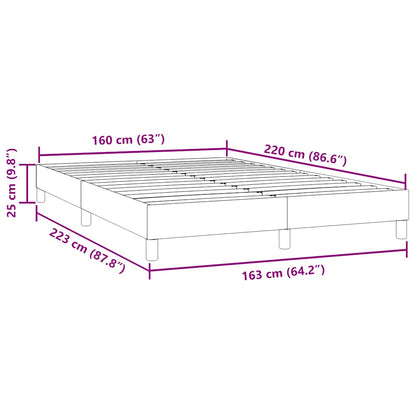 Giroletto senza Materasso Blu Scuro 160x220 cm in Velluto | homemem39