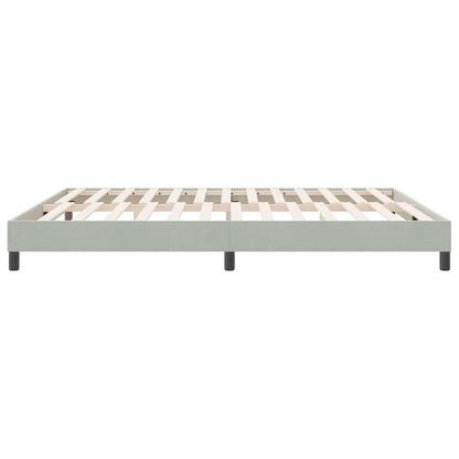 Giroletto senza Materasso Grigio Chiaro 180x220 cm Velluto | homemem39