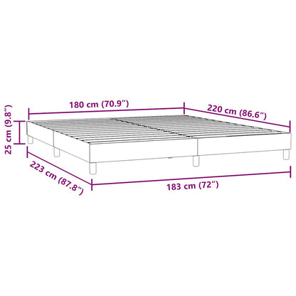 Giroletto senza Materasso Grigio Chiaro 180x220 cm Velluto | homemem39