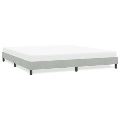 Giroletto senza Materasso Grigio Chiaro 180x220 cm Velluto | homemem39