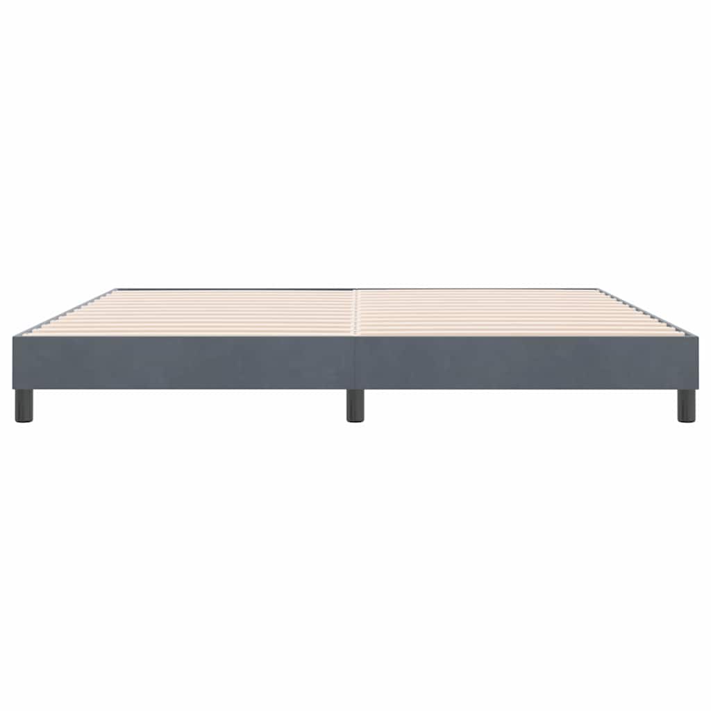 Giroletto senza Materasso Grigio Scuro 180x220 cm Velluto | homemem39