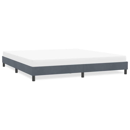 Giroletto senza Materasso Grigio Scuro 180x220 cm Velluto | homemem39
