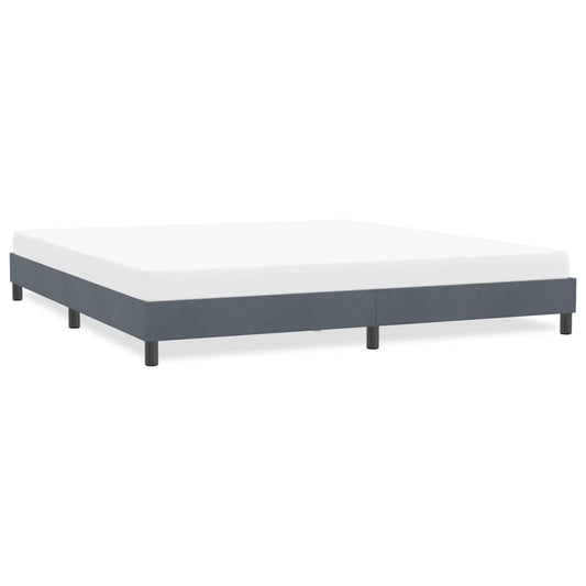 Giroletto senza Materasso Grigio Scuro 180x220 cm Velluto | homemem39