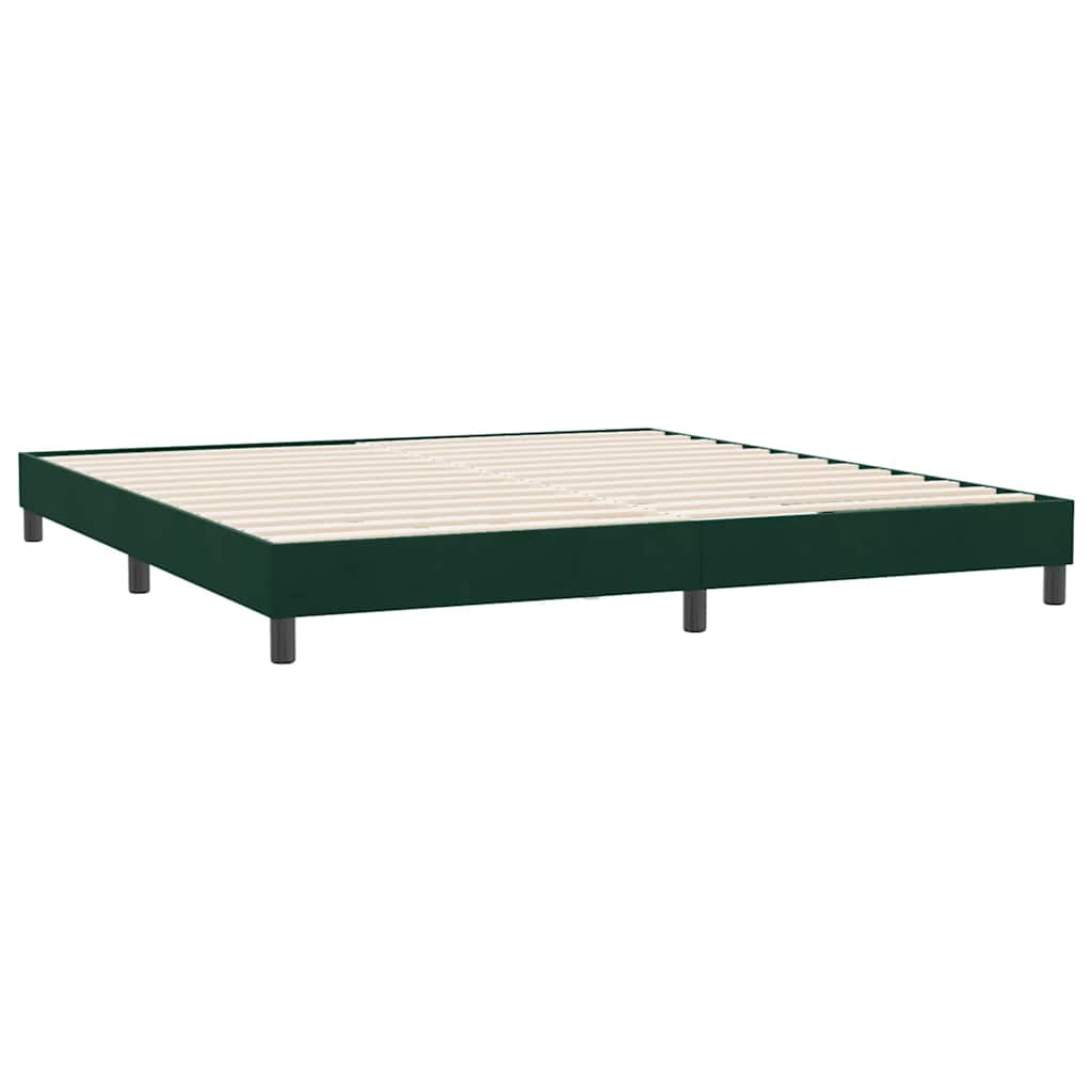 Giroletto senza Materasso Verde Scuro 180x220 cm in Velluto | homemem39