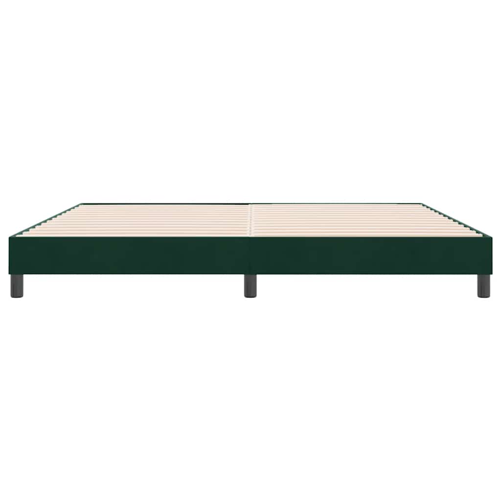 Giroletto senza Materasso Verde Scuro 180x220 cm in Velluto | homemem39
