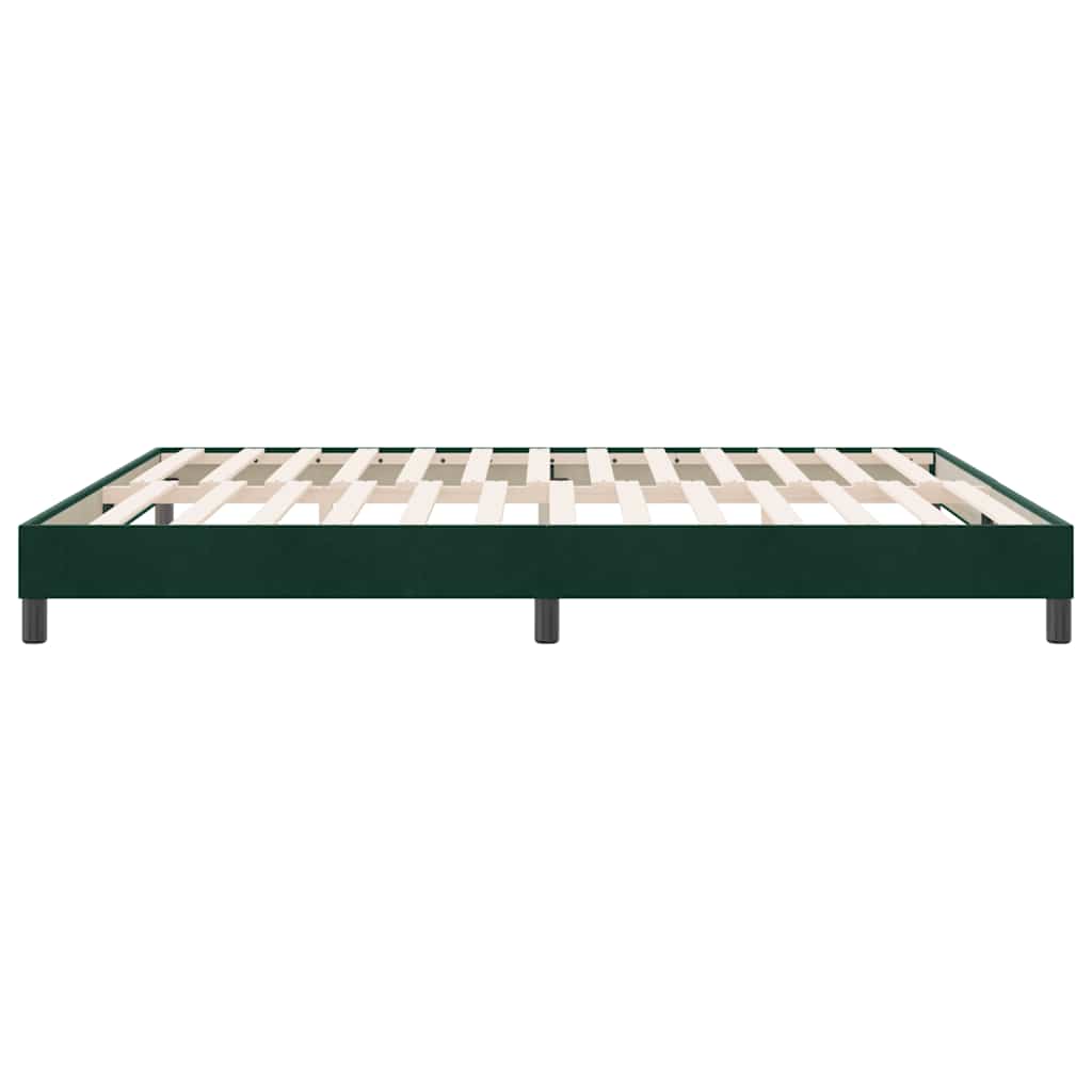 Giroletto senza Materasso Verde Scuro 180x220 cm in Velluto | homemem39