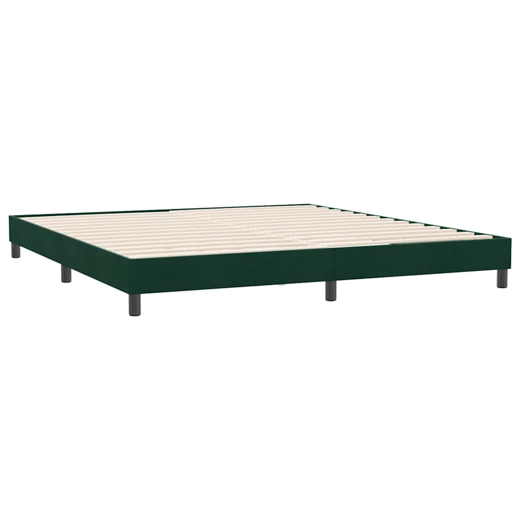Giroletto senza Materasso Verde Scuro 180x220 cm in Velluto | homemem39