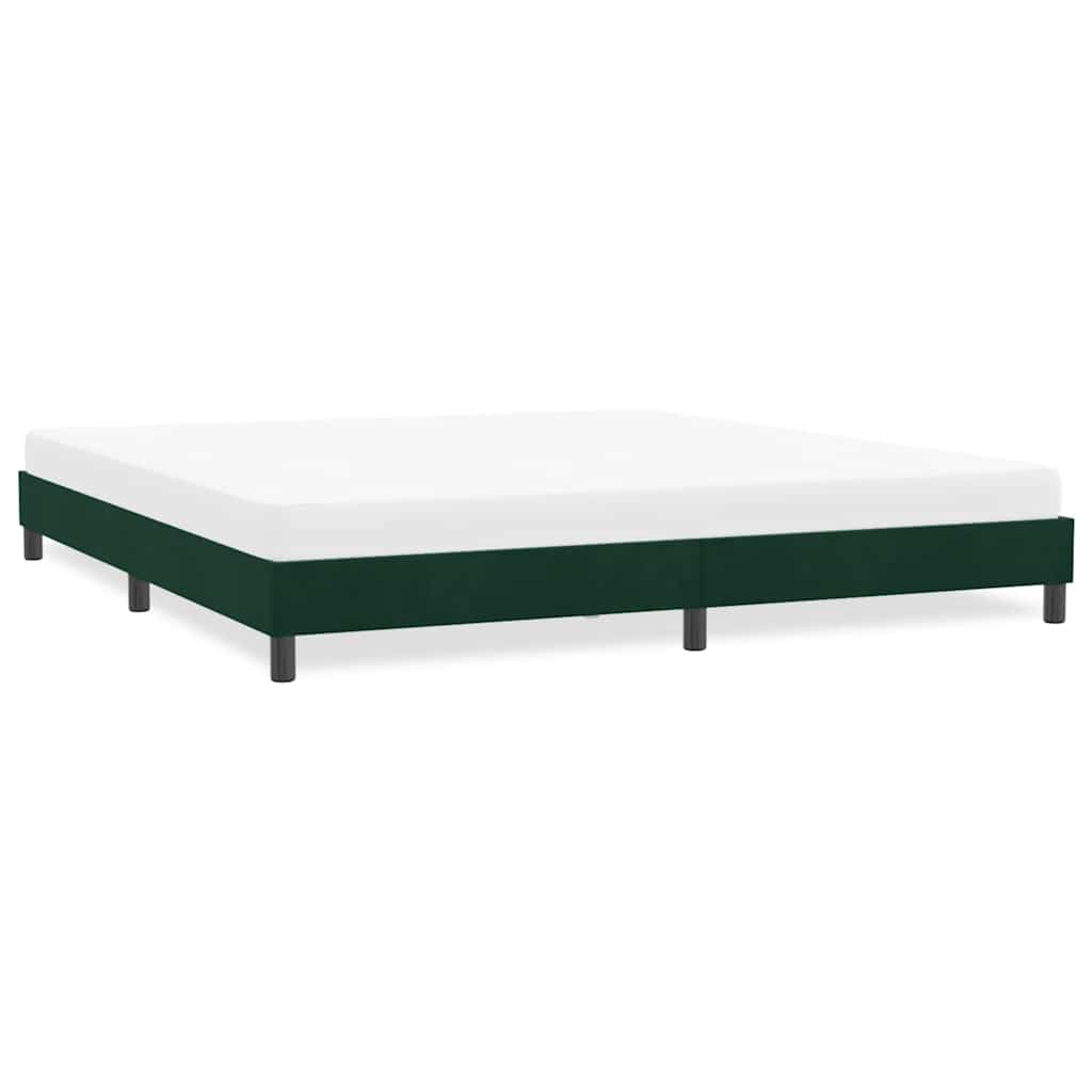 Giroletto senza Materasso Verde Scuro 180x220 cm in Velluto | homemem39
