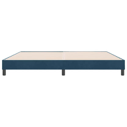 Giroletto senza Materasso Blu Scuro 180x220 cm in Velluto | homemem39
