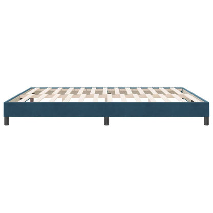 Giroletto senza Materasso Blu Scuro 180x220 cm in Velluto | homemem39