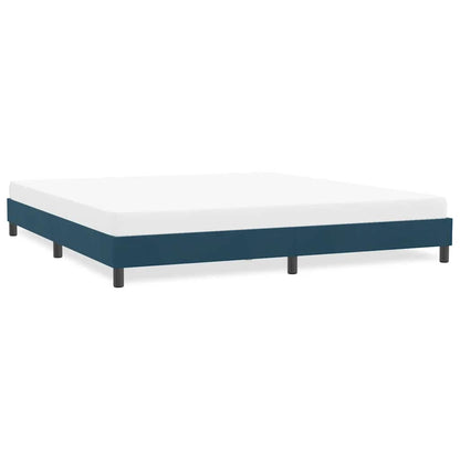 Giroletto senza Materasso Blu Scuro 180x220 cm in Velluto | homemem39