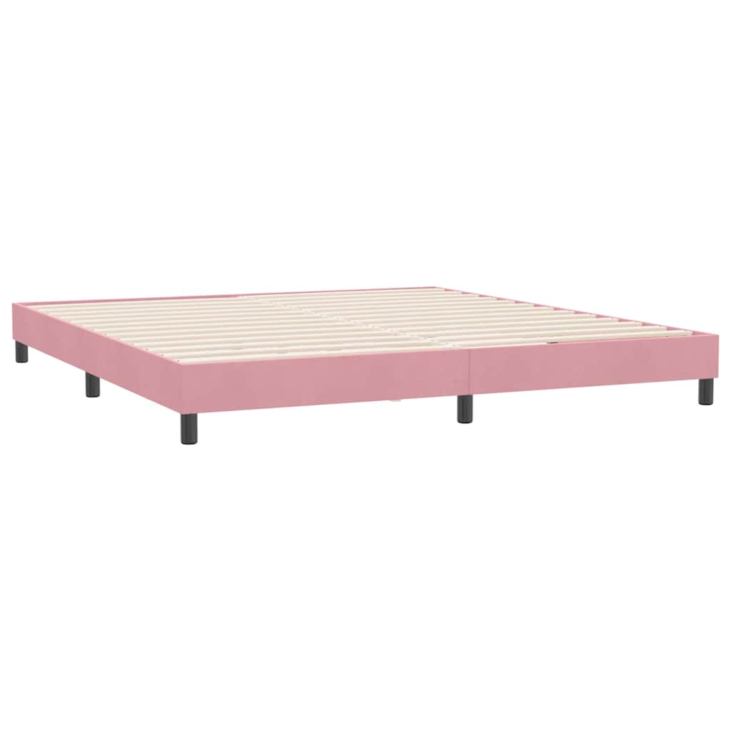 Giroletto senza Materasso Rosa 180x220 cm Velluto | homemem39