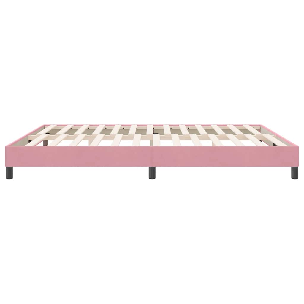 Giroletto senza Materasso Rosa 180x220 cm Velluto | homemem39