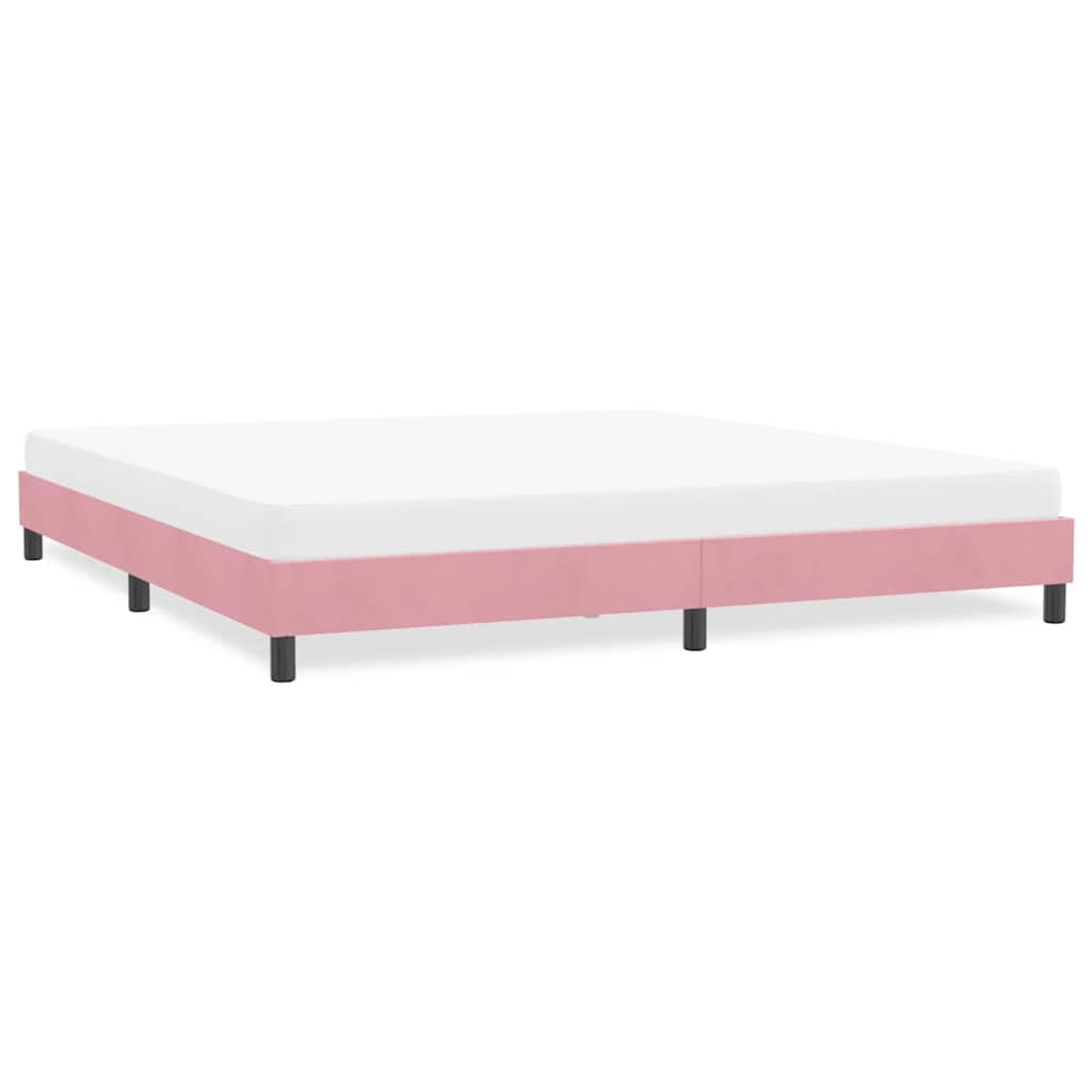 Giroletto senza Materasso Rosa 180x220 cm Velluto | homemem39
