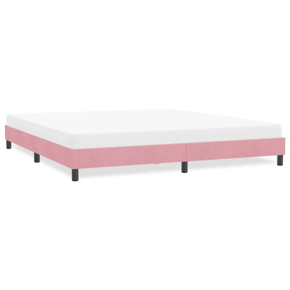 Giroletto senza Materasso Rosa 180x220 cm Velluto | homemem39
