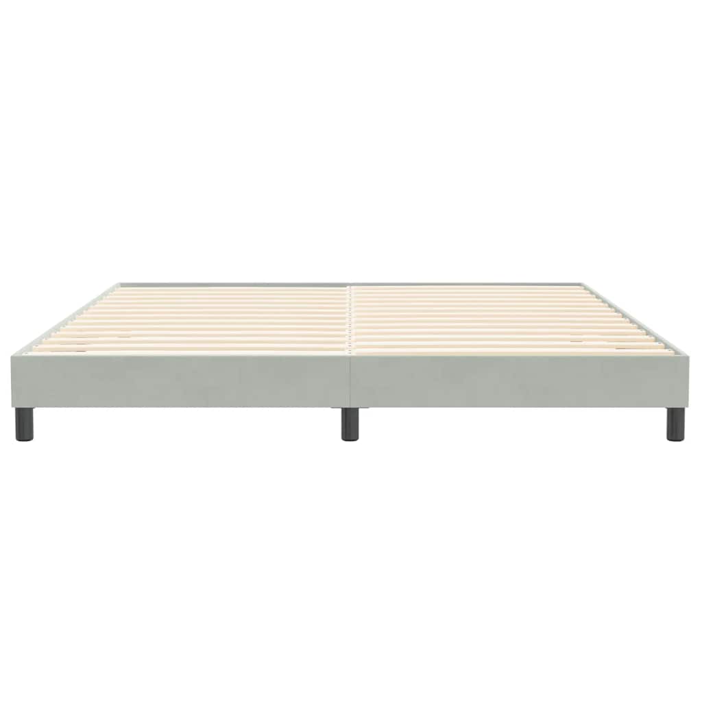 Giroletto senza Materasso Grigio Chiaro 200x220 cm Velluto | homemem39