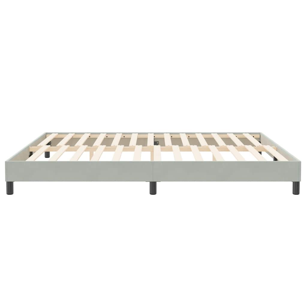 Giroletto senza Materasso Grigio Chiaro 200x220 cm Velluto | homemem39