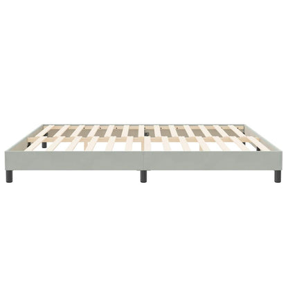 Giroletto senza Materasso Grigio Chiaro 200x220 cm Velluto | homemem39