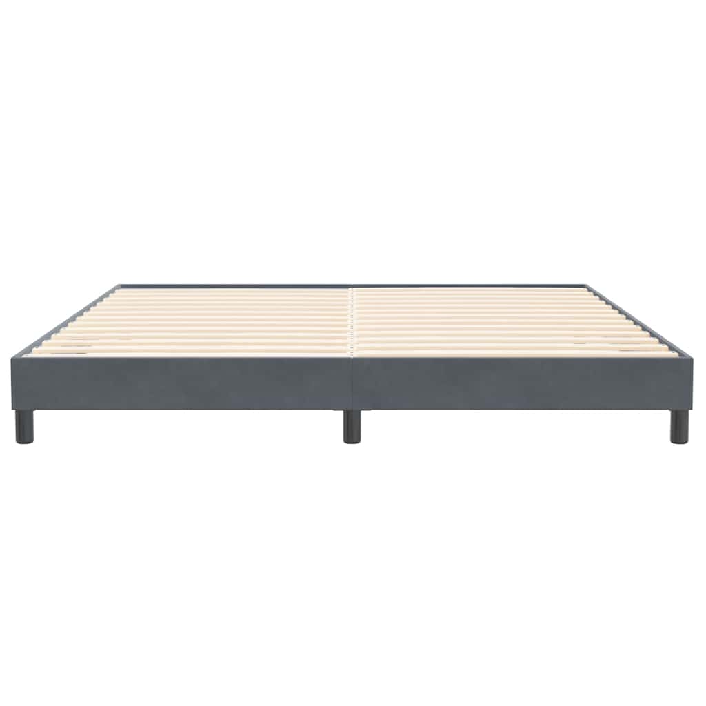 Giroletto senza Materasso Grigio Scuro 200x220 cm Velluto | homemem39