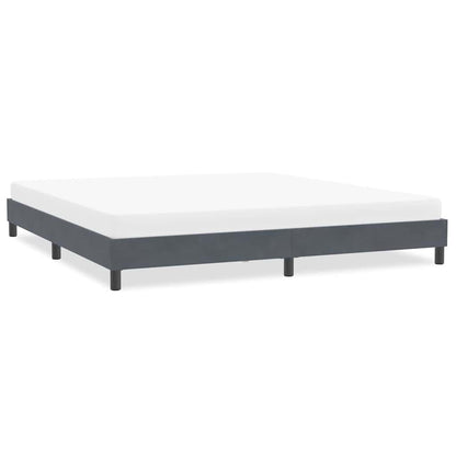 Giroletto senza Materasso Grigio Scuro 200x220 cm Velluto | homemem39