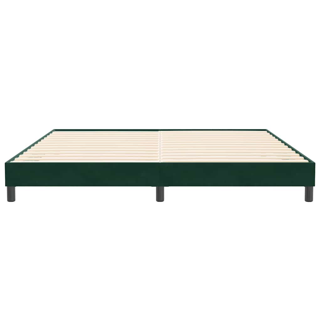 Giroletto senza Materasso Verde Scuro 200x220 cm in Velluto | homemem39