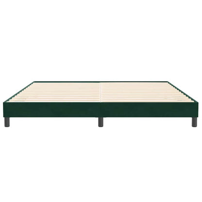Giroletto senza Materasso Verde Scuro 200x220 cm in Velluto | homemem39