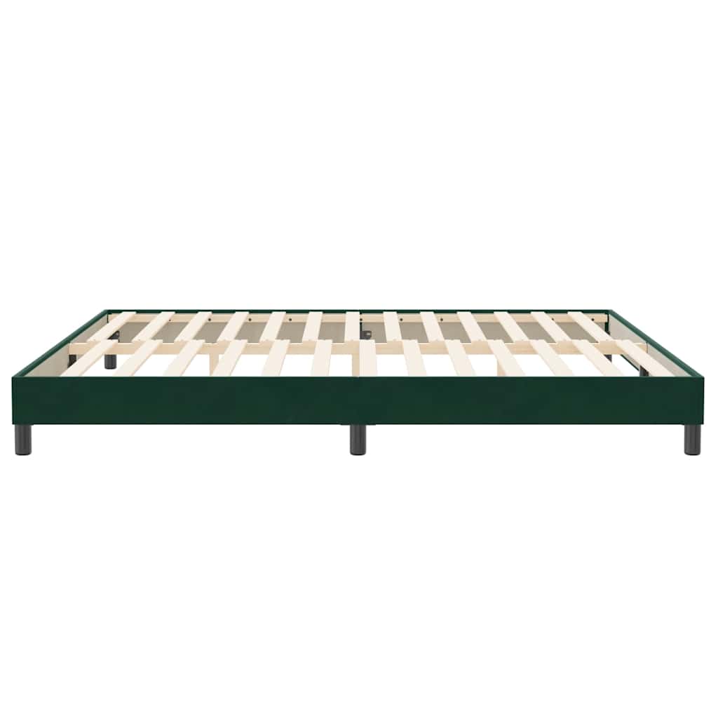 Giroletto senza Materasso Verde Scuro 200x220 cm in Velluto | homemem39