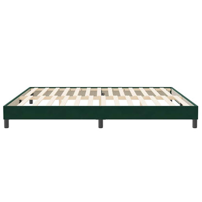 Giroletto senza Materasso Verde Scuro 200x220 cm in Velluto | homemem39