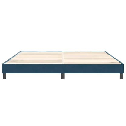 Giroletto senza Materasso Blu Scuro 200x220 cm in Velluto | homemem39
