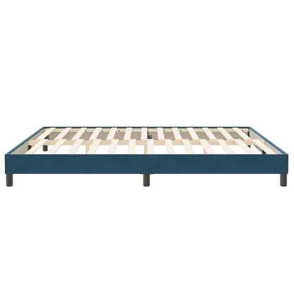 Giroletto senza Materasso Blu Scuro 200x220 cm in Velluto | homemem39
