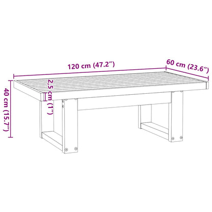 Tavolino NOAIN Gambe a Forma di U 120x60x40cm in Legno Massello | homemem39
