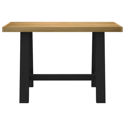 Scrivania NOAIN Gambe a Forma di A 120x50x75 cm Legno Massello - homemem39