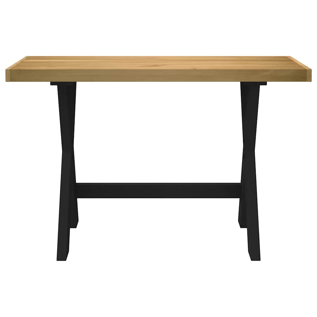 Scrivania NOAIN Gambe a Forma di X 120x50x75 cm Legno Massello - homemem39