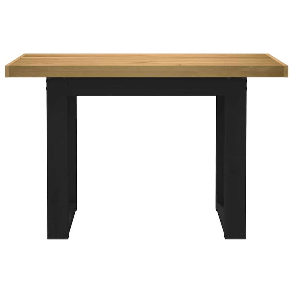 Scrivania NOAIN Gambe a Forma di U 120x50x75 cm Legno Massello - homemem39