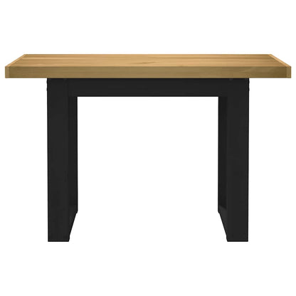 Scrivania NOAIN Gambe a Forma di U 120x50x75 cm Legno Massello - homemem39