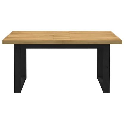 Tavolo Pranzo NOAIN Gambe a Forma U 160x90x75 cm Legno Massello - homemem39
