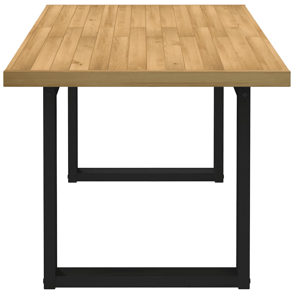 Tavolo Pranzo NOAIN Gambe a Forma U 160x90x75 cm Legno Massello - homemem39