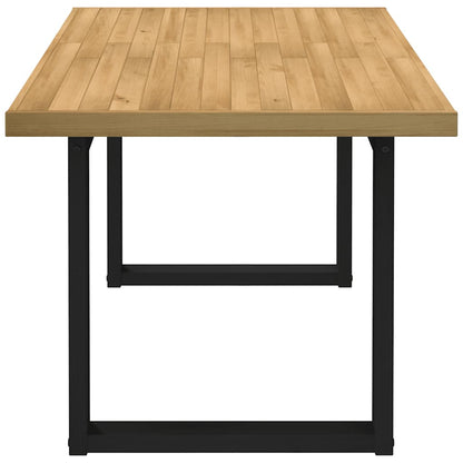 Tavolo Pranzo NOAIN Gambe a Forma U 160x90x75 cm Legno Massello - homemem39